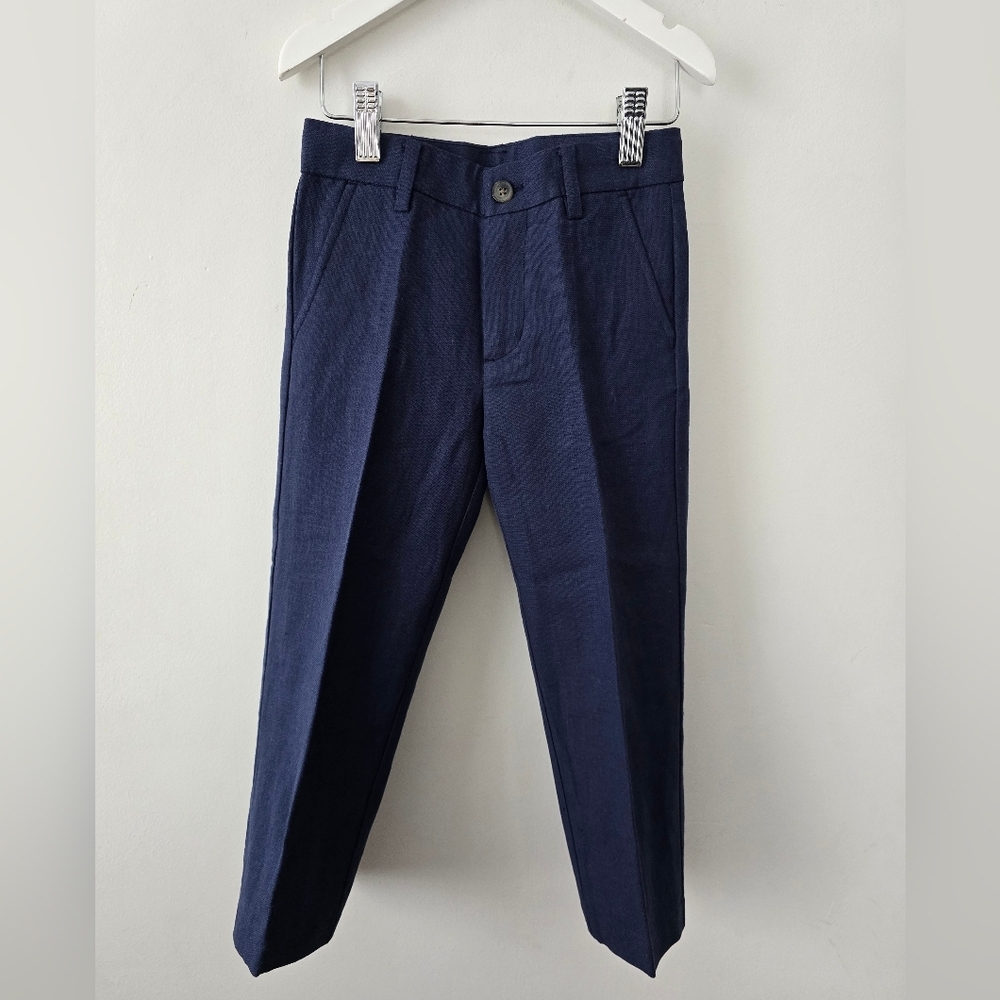 Janie and Jack Linen Blend Dress Pants Boy's Size 4